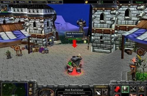 пример RPG карты в Warcraft 3